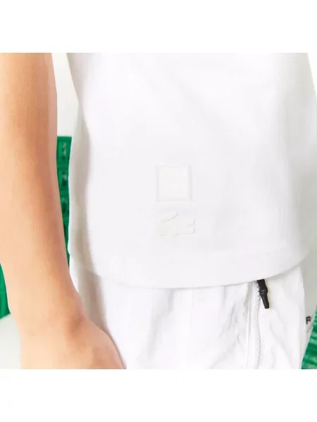 Поло Lacoste белое