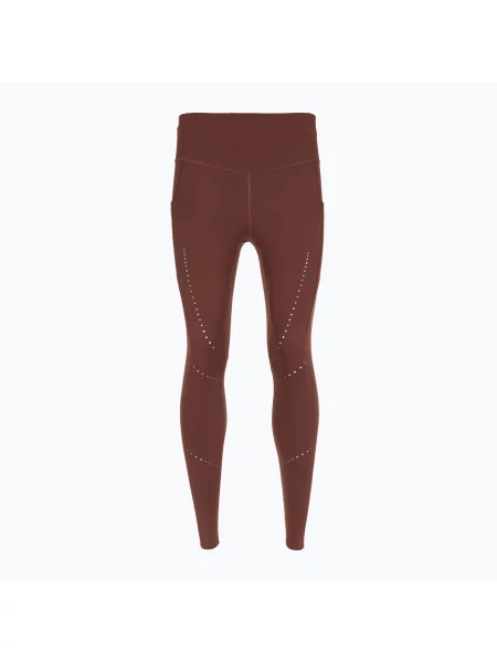 Legginsy do biegania Brooks Method Tight run raisin bordowe