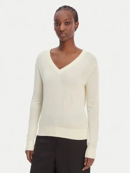 Calvin Klein Pulover Écru bela