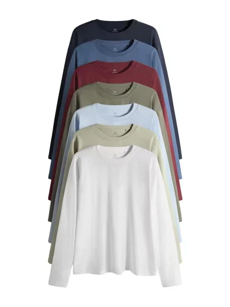 The Set Tričko béžová / modrá / barvy bláta / červená bílá