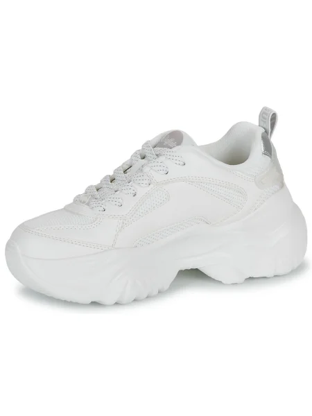 Pantofi Buffalo plasă alb
