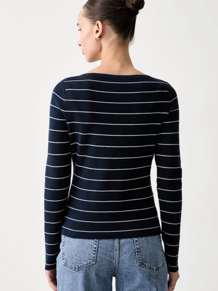Tommy Hilfiger sweter z bawełną granatowy