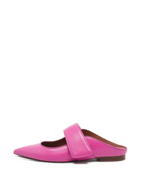 Papuci tip mules Malone Souliers cu bretele roz