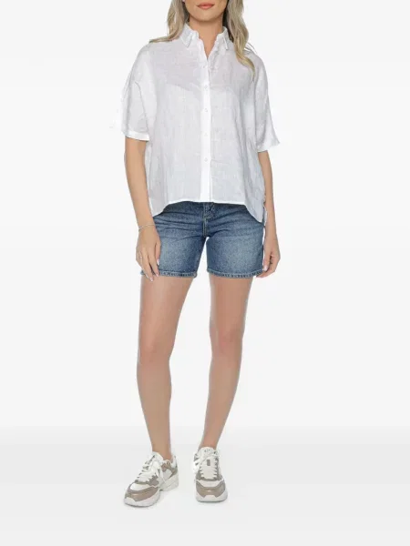Džínové šortky Armani Exchange s 5 kapsami modré