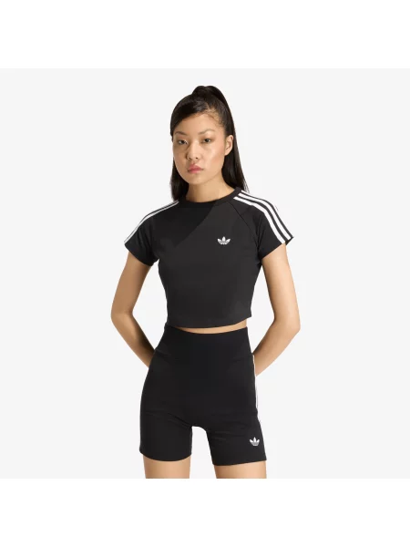 T-shirt adidas SST Baby T-shirt Black/ Black/ White XS biała