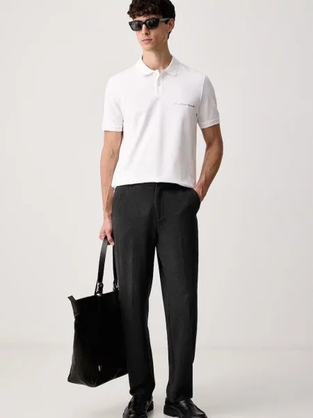 Tricou polo Hugo bej