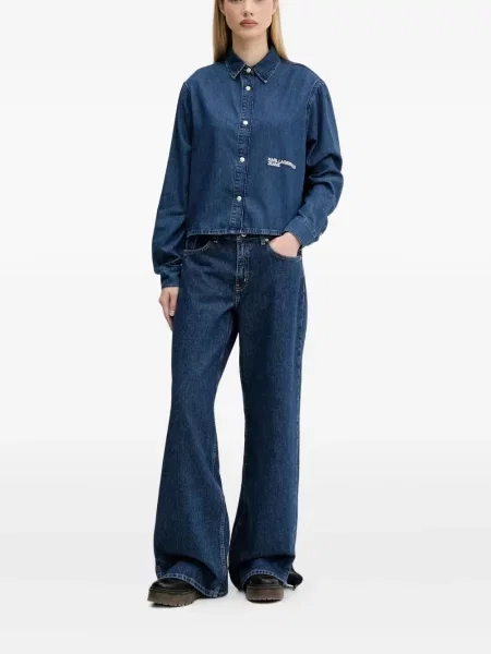 Blugi Karl Lagerfeld Jeans albastru