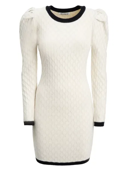 Influencer Rochie negru / natural alb