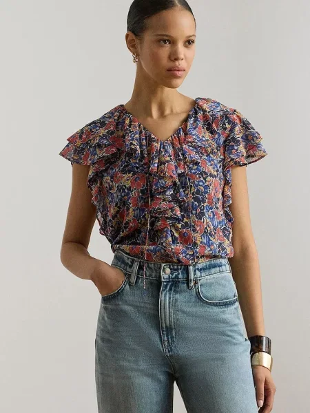 Lauren Ralph Lauren bluza z volančki