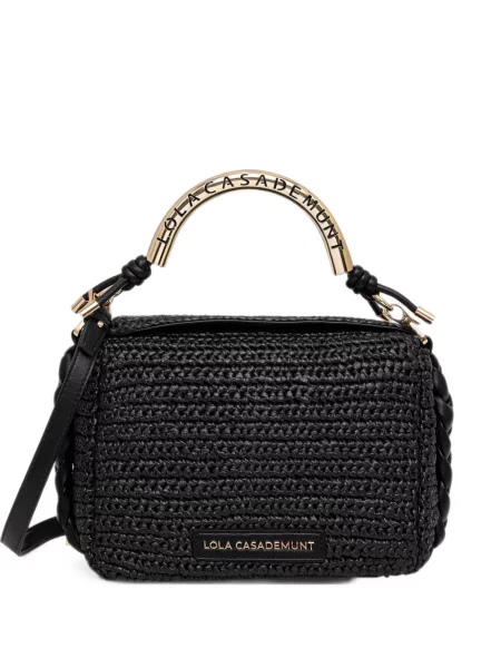 Geantă shopper Lola_casademunt cu autograf negru