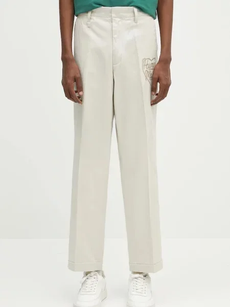 Human Made pantaloni de Chino Pants drept bej
