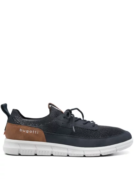 Sneakerși Bugatti tricotate albastru