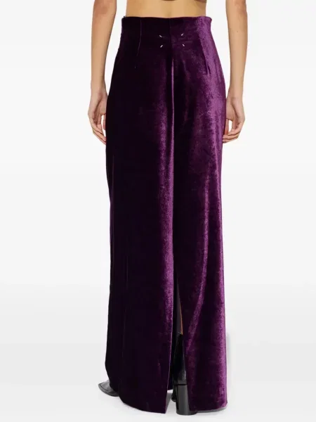 Fusta maxi Maison Margiela de catifea violet