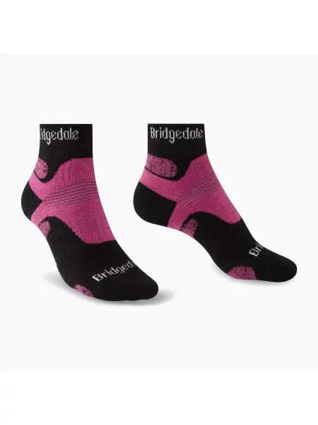 Șosete de trekking pentru femei Bridgedale Hike Midweight Performance Ankle black/pink negru