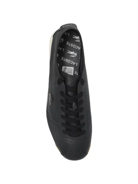 Sneakerși Lacoste cu șireturi din dantelă negru