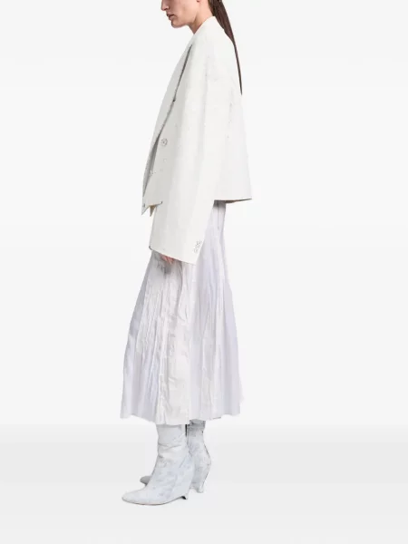 Decupat sacou Maison Margiela alb