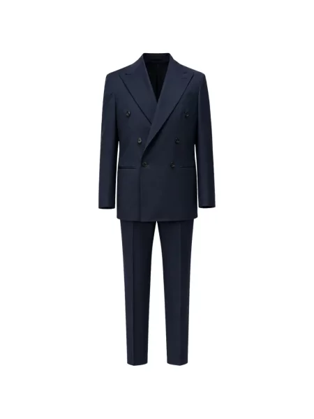 Costum Franzese Collection cu două rânduri de nasturi albastru