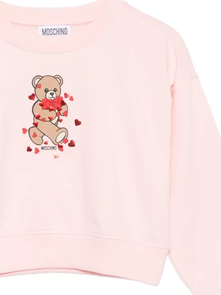 Bluza dziecięca Moschino różowa