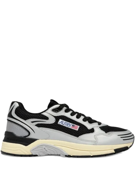 Sneakerși Autry cu șireturi din dantelă gri