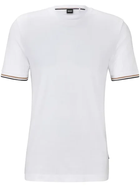 Tricou Boss cu dungi alb