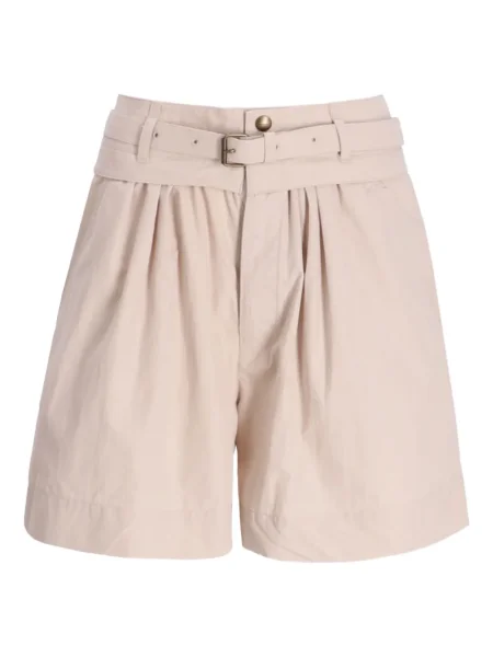 Pantaloni scurți Isabel Marant plisate maro