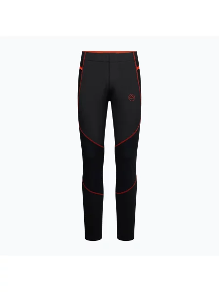 Legginsy do biegania La Sportiva Primal black/ cherry tomato czarne