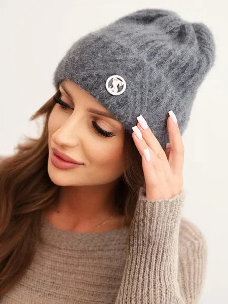 Căciulă Kesi tricotate eleganta gri