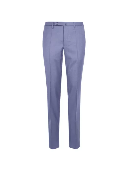 Pantaloni Incotex de lână albastru