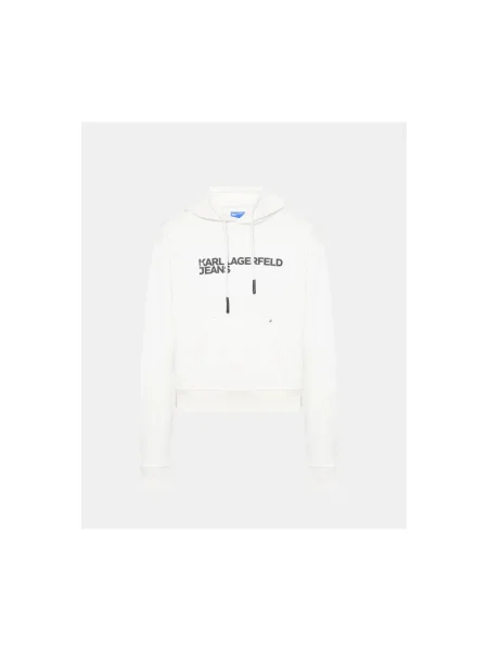 Karl Lagerfeld Jeans Pulóver Regular Fit fehér