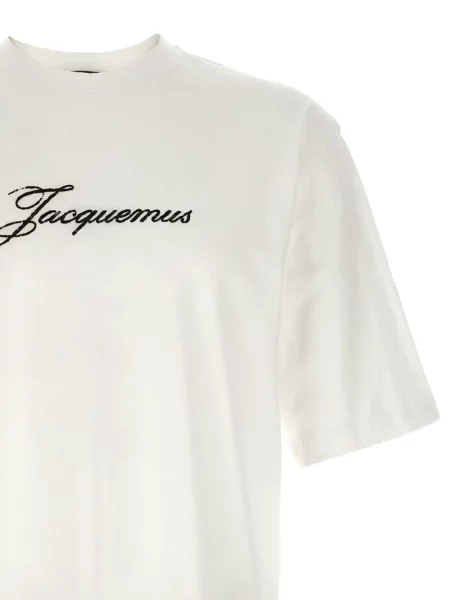 Tricou Jacquemus cu imagine alb