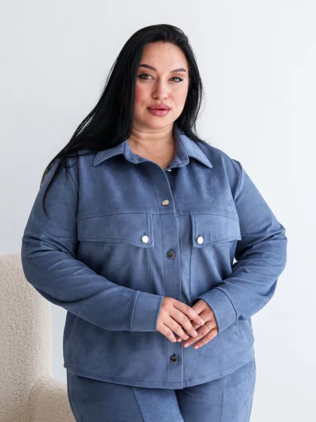 Замшева Сорочка RiMari джинс