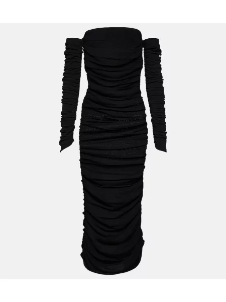 Rochie maxi Altuzarra din jerseu de costum negru