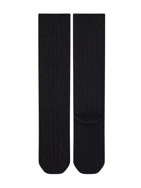 Penti Nogavice PENTI Daily Jacquard Kniestrümpfe' črna