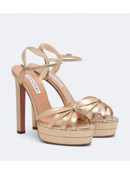 Sandale Aquazzura din piele cu platformă