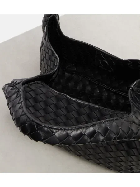 Geanta de piele Bottega Veneta din piele negru