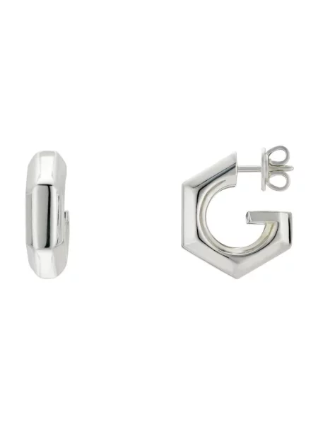 Kolczyki Gucci z logo szare