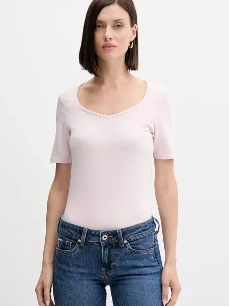 Тениска United Colors of Benetton дамска жълто