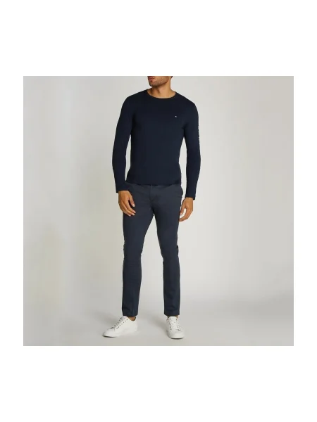 Tricou mânecă lungă Tommy Hilfiger albastru