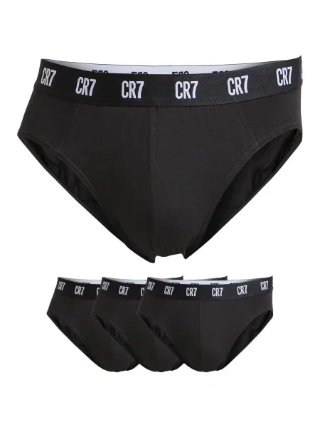 Pánske boxerky Basic Brief 3 páry black čierna