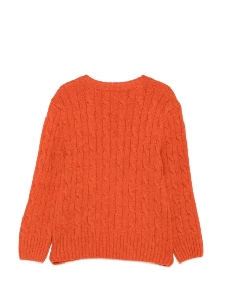 Sweter dziecięcy Polo Ralph Lauren pomarańczowy