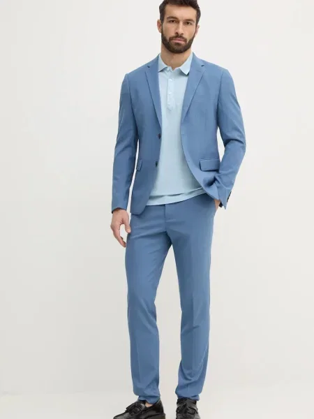 Lindbergh costum barbati neted albastru