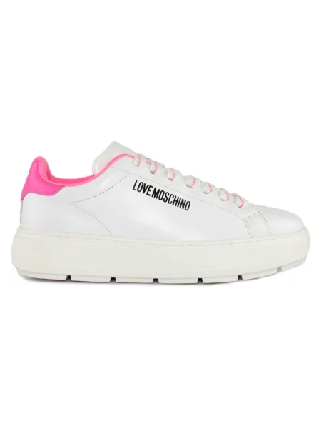 Sneakersy Love Moschino skórzane białe