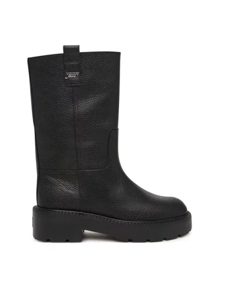 Tommy Jeans Μπότες Tjw Tubular Mid Boots μαύρο