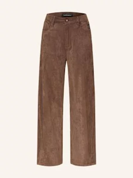 Elias Rumelis Spodnie Marlena Noralie Z Imitacji Skóry braun
