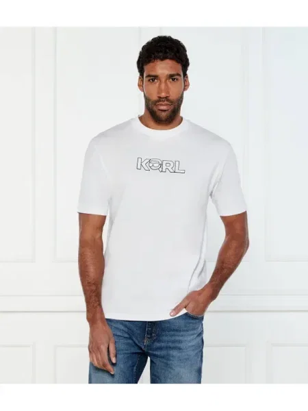 Karl Lagerfeld Tricou alb