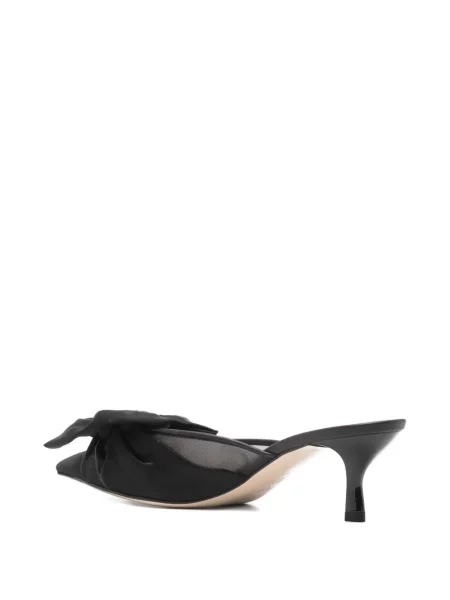 Papuci tip mules Fendi cu funde alb