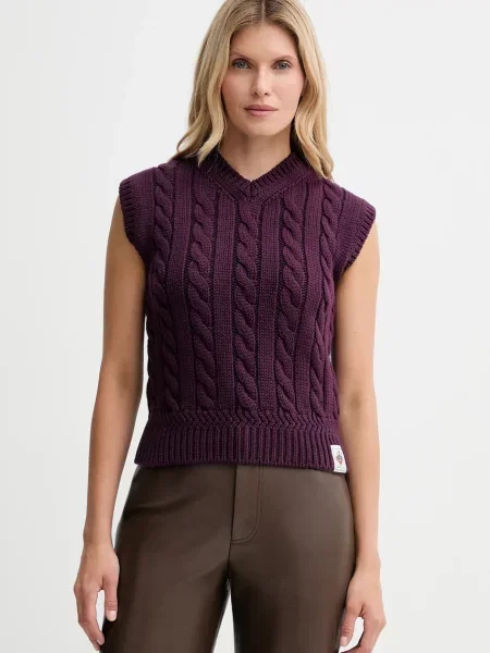 Pulover Bally de lână violet