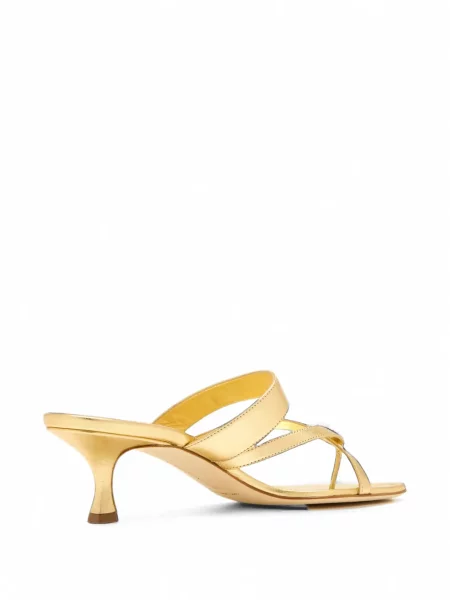Sandale Manolo Blahnik din piele cu bretele