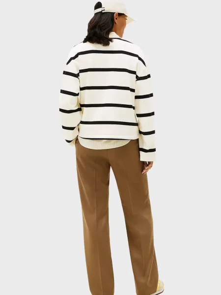 Лонгслив Tommy Hilfiger в полоску белый