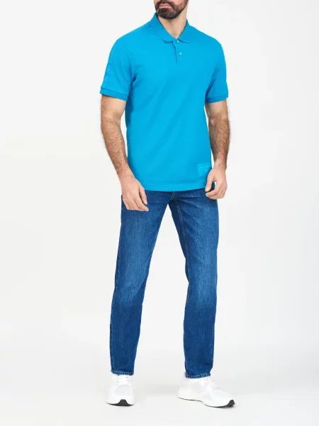Поло Armani Exchange блакитне
